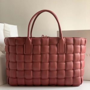 Bottega-Veneta-Woven-Tote-Bag-Red-01A