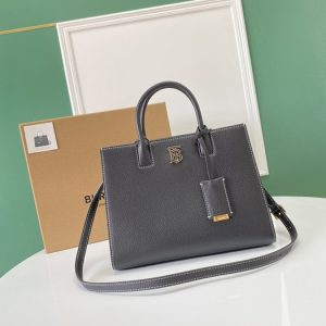 Burberry-Tote-bag-with-structured-design-Grey-01A-3