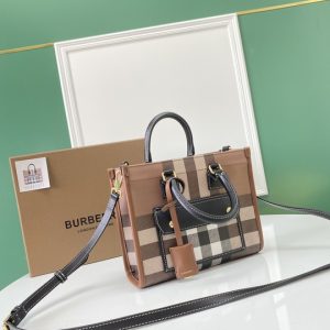 Burberry-Tote-bag-with-stylish-traits-Brown-01A-4