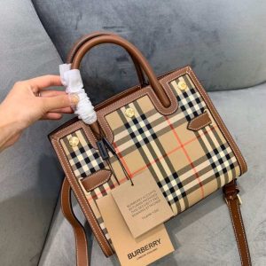 Burberry-Tote-with-stylish-features-Brown-01A-2