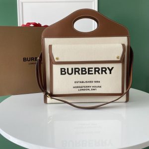 Burberry-Tote-with-unique-handle-design-Beige-01A