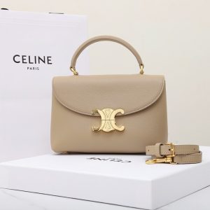 Celine-Tote-Bag-with-Handle-Beige-01A