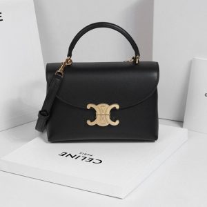 Celine-Tote-bag-with-elegant-features-Black-01A
