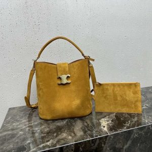 Celine-Tote-bag-with-minimalist-design-Brown-01A-3