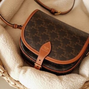 Celine-Tote-bag-with-stylish-design-Brown-01A-2