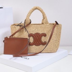 Celine-Tote-bag-with-stylish-features-Brown-01A-4