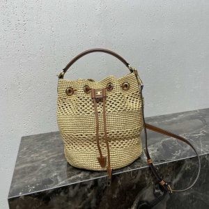 Celine-Tote-bag-with-stylish-traits-Brown-01A-3