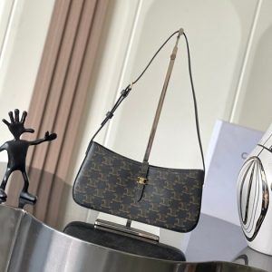 Celine-Tote-bag-with-stylish-traits-Grey-01A