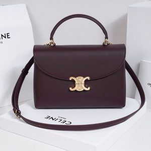 Celine-Tote-style-14-Burgundy-01A