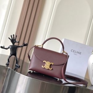 Celine-Tote-style-55-Burgundy-01A