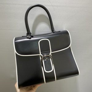 Delvaux-Tote-bag-with-elegant-design-Black-01A-2
