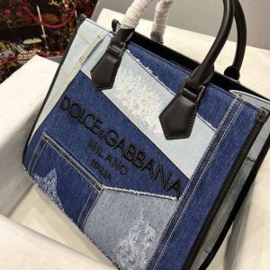 DolceGabbana-Tote-bag-with-stylish-traits-Blue-01A