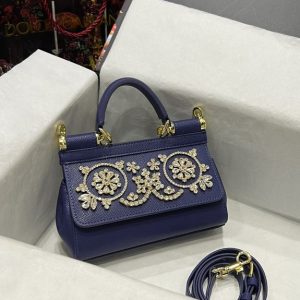 DolceGabbana-Tote-with-decorative-features-Blue-01A