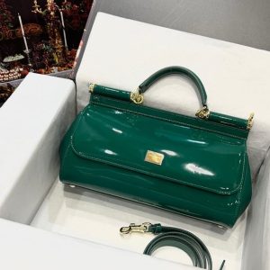 DolceGabbana-Tote-with-sleek-and-elegant-design-Green-01A