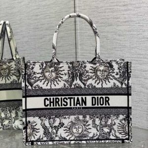 Dior-Tote-bag-with-artistic-print-Black-01A