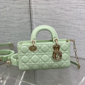 Dior-Tote-bag-with-quilted-design-Green-01A