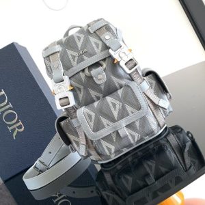 Dior-Tote-bag-with-stylish-features-Grey-01A-4