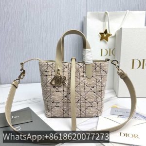 Dior-Tote-bag-with-stylish-traits-Beige-01A-5