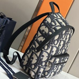 Dior-Tote-bag-with-stylish-traits-Navy-01A-10