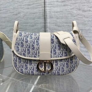 Dior-Tote-bag-with-stylish-traits-Navy-01A-4