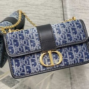 Dior-Tote-bag-with-stylish-traits-Navy-01A-8