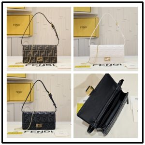 Fendi-Tote-with-modern-design-traits-Brown-01A