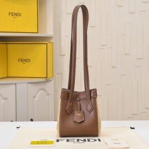 Fendi-Tote-with-shoulder-straps-Brown-01A