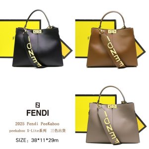 Fendi-Tote-with-stylish-design-Black-01A