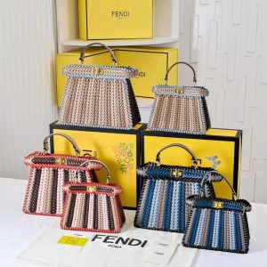Fendi-Stylish-Tote-with-unique-detailing-Blue-01A