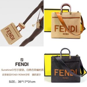 Fendi-Tote-with-stylish-traits-Brown-01A-2