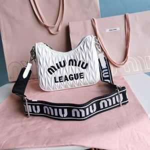 Miu-Miu White Latest styles 2026 Bags