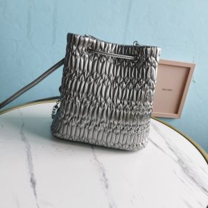 Miu-Miu Grey Latest styles 2026 Bags