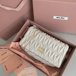 Miu-Miu White Latest styles 2026 Bags