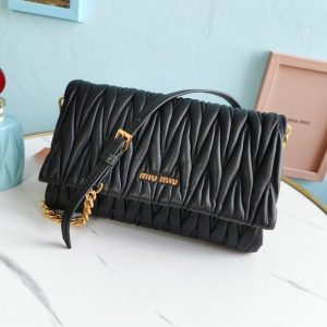 Miu-Miu Black Latest styles 2026 Bags