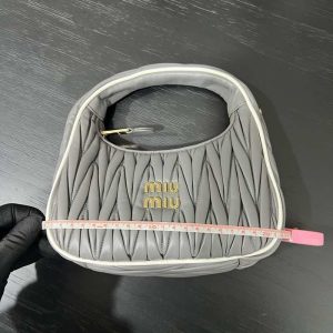 Miu-Miu Grey Latest styles 2026 Bags