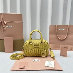 Miu-Miu Yellow Beige Latest styles 2026 Bags