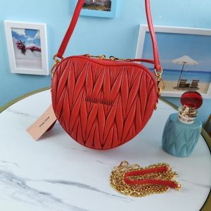 Miu-Miu Red Latest styles 2026 Bags
