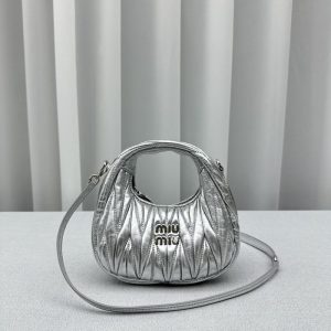 Miu-Miu Grey Latest styles 2026 Bags