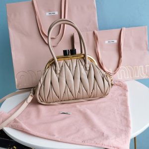 Miu-Miu Beige Latest styles 2026 Bags