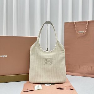 Miu-Miu Beige Latest styles 2026 Bags
