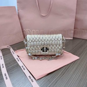 Miu-Miu Beige Latest styles 2026 Bags