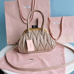 Miu-Miu Beige Latest styles 2026 Bags