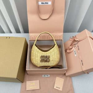 Miu-Miu Beige Latest styles 2026 Bags