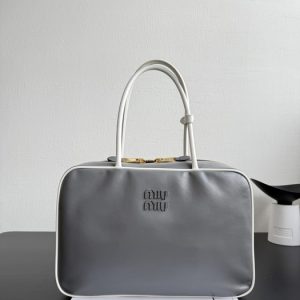 Miu-Miu Grey Latest styles 2026 Bags