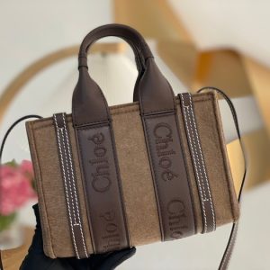 Chloe-Tote-bag-with-stylish-design-Brown-01A
