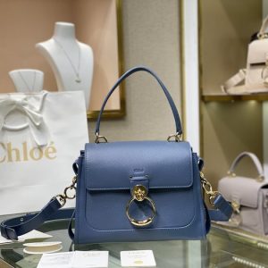 Chloe-Tote-bag-with-stylish-features-Blue-01A