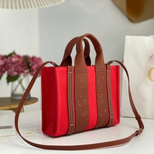 Chloe-Tote-bag-with-stylish-features-Red-01A