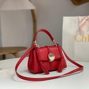 Chloe-Tote-with-stylish-features-Red-01A