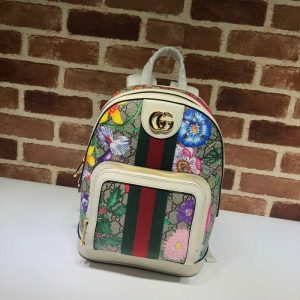 gucci-Backpack-with-floral-print-and-logo-details-Beige-01A