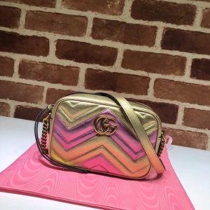 gucci-BagTypeTote-Chevron-design-with-colorful-accents-Tan-01A